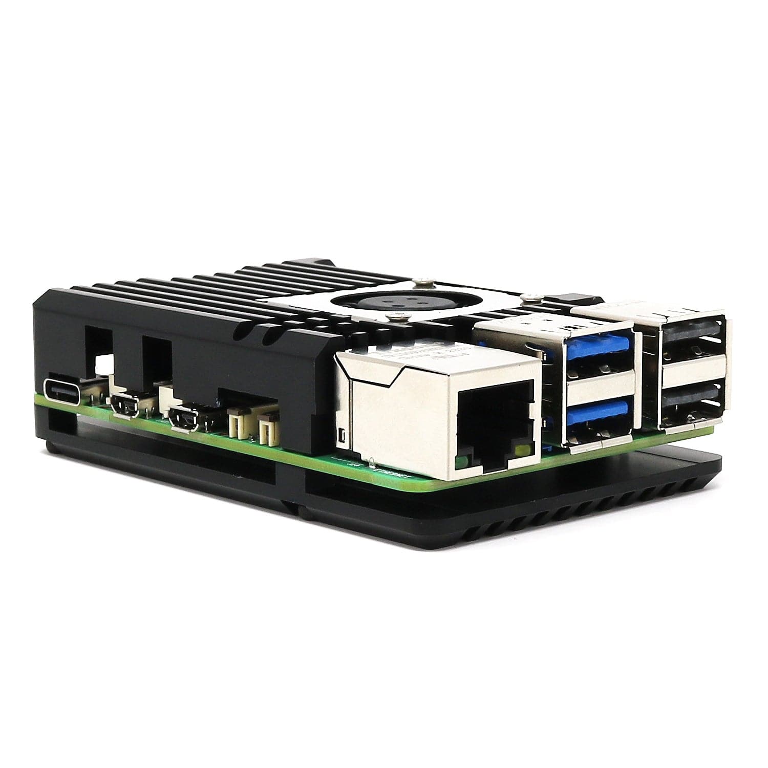 Aluminium Armour Blower Fan Heatsink Case for Raspberry Pi 5 by The Pi Hut - The Pi Hut