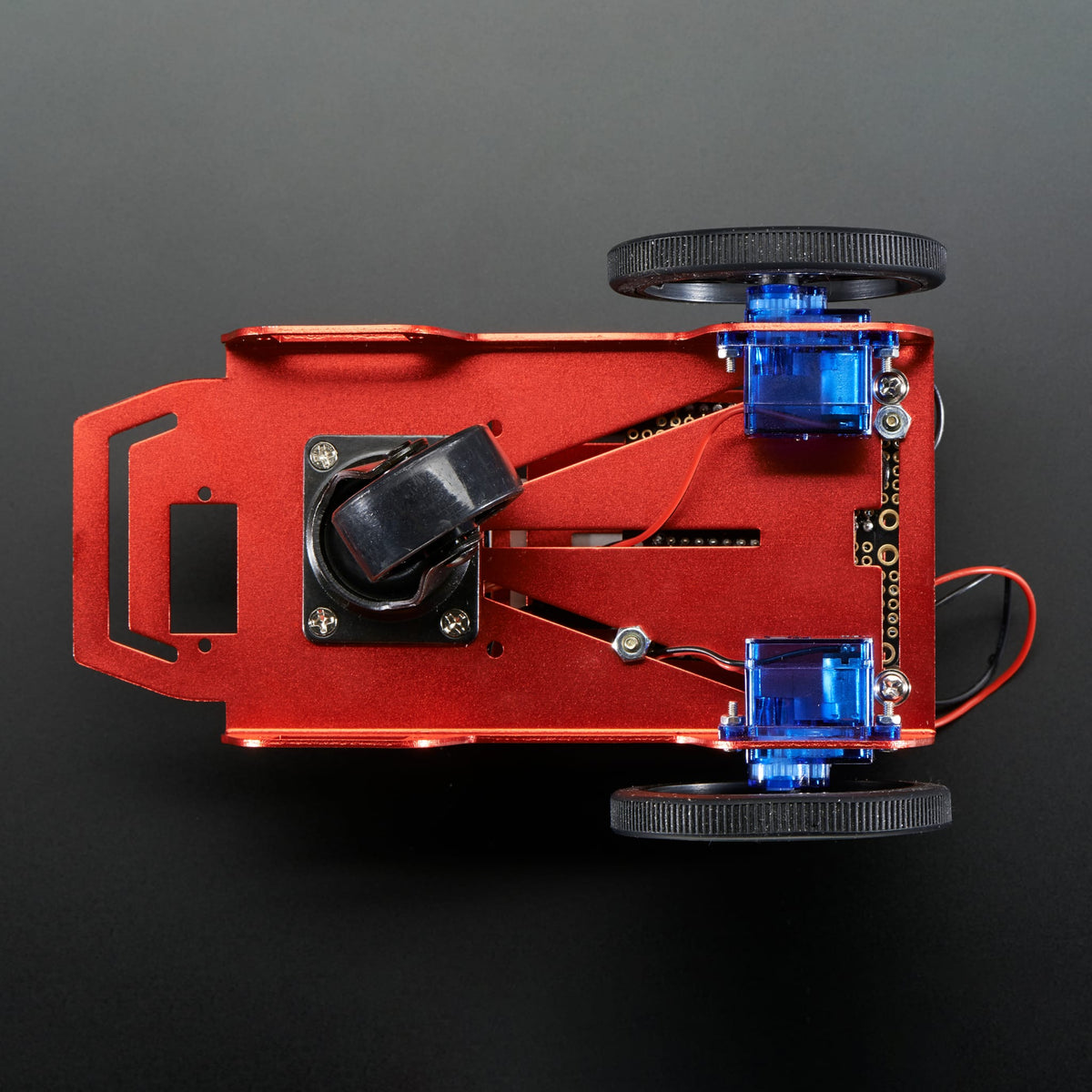 Anodized Aluminium Metal Chassis for a Mini Robot Rover by Adafruit - The Pi Hut
