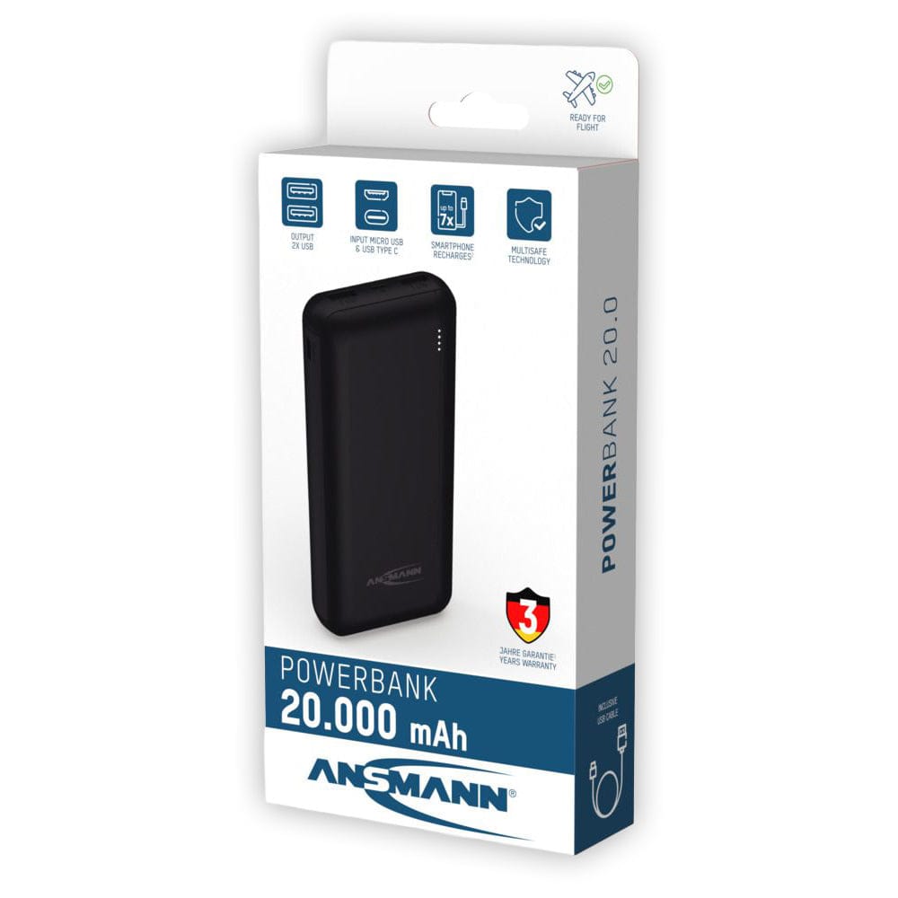 ANSMANN PB212 20,000mAh Power Bank by ANSMANN - The Pi Hut