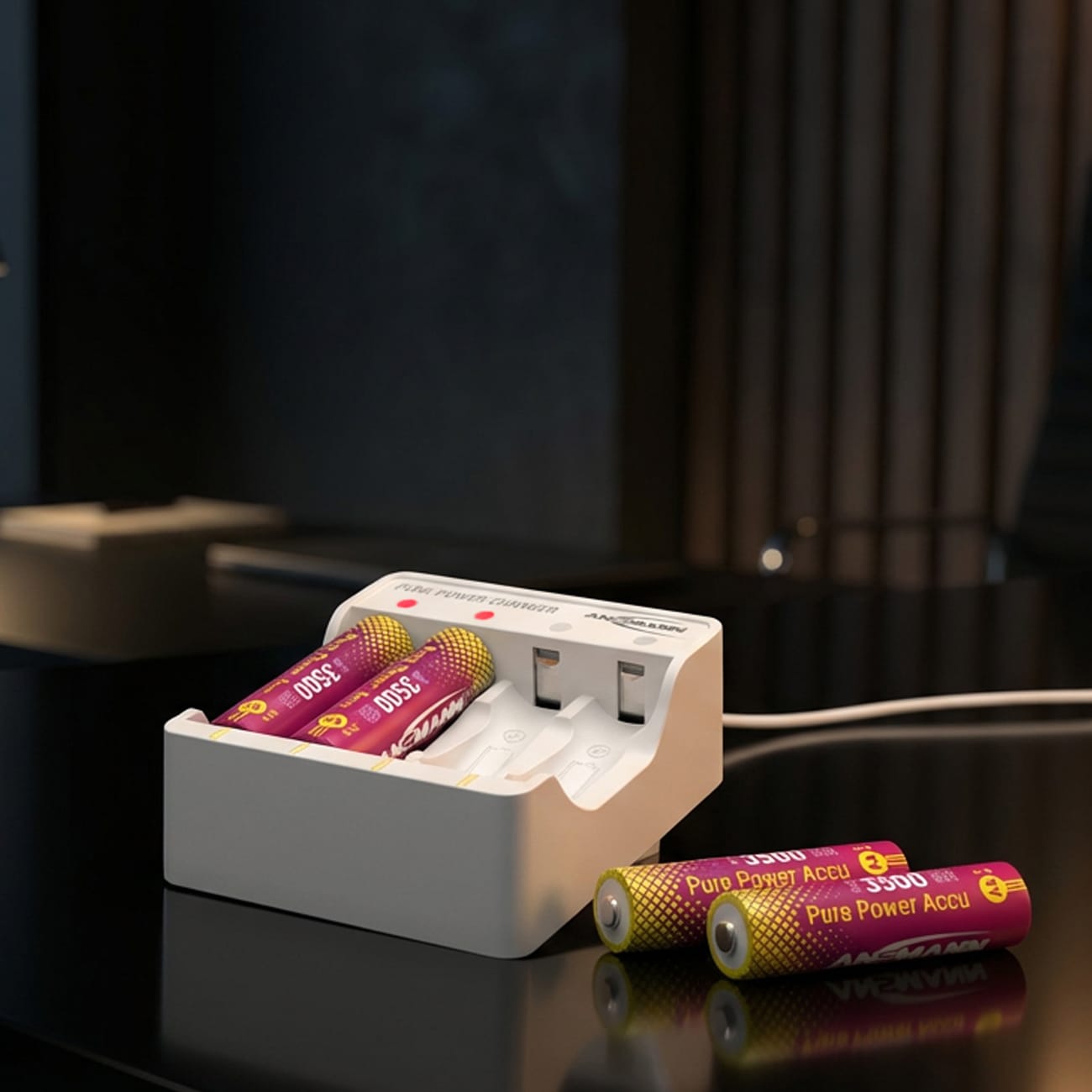 Ansmann Pure Power Combo - 4 x AA Batteries + Charging Module by ANSMANN - The Pi Hut