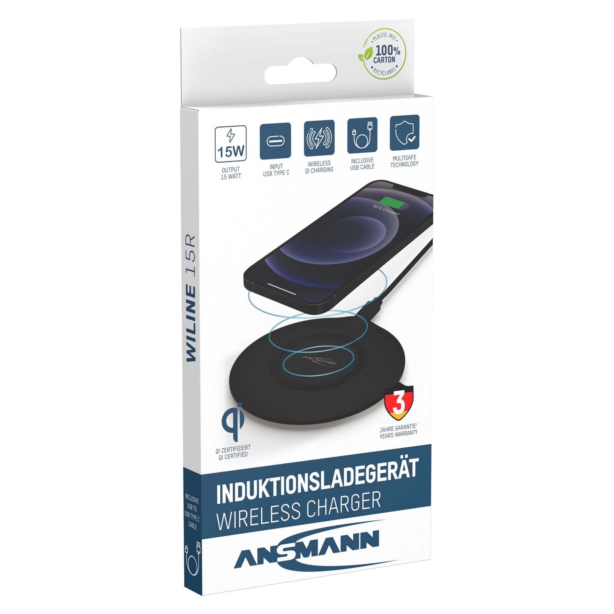 ANSMANN WiLine 15R Wireless Charger by ANSMANN - The Pi Hut