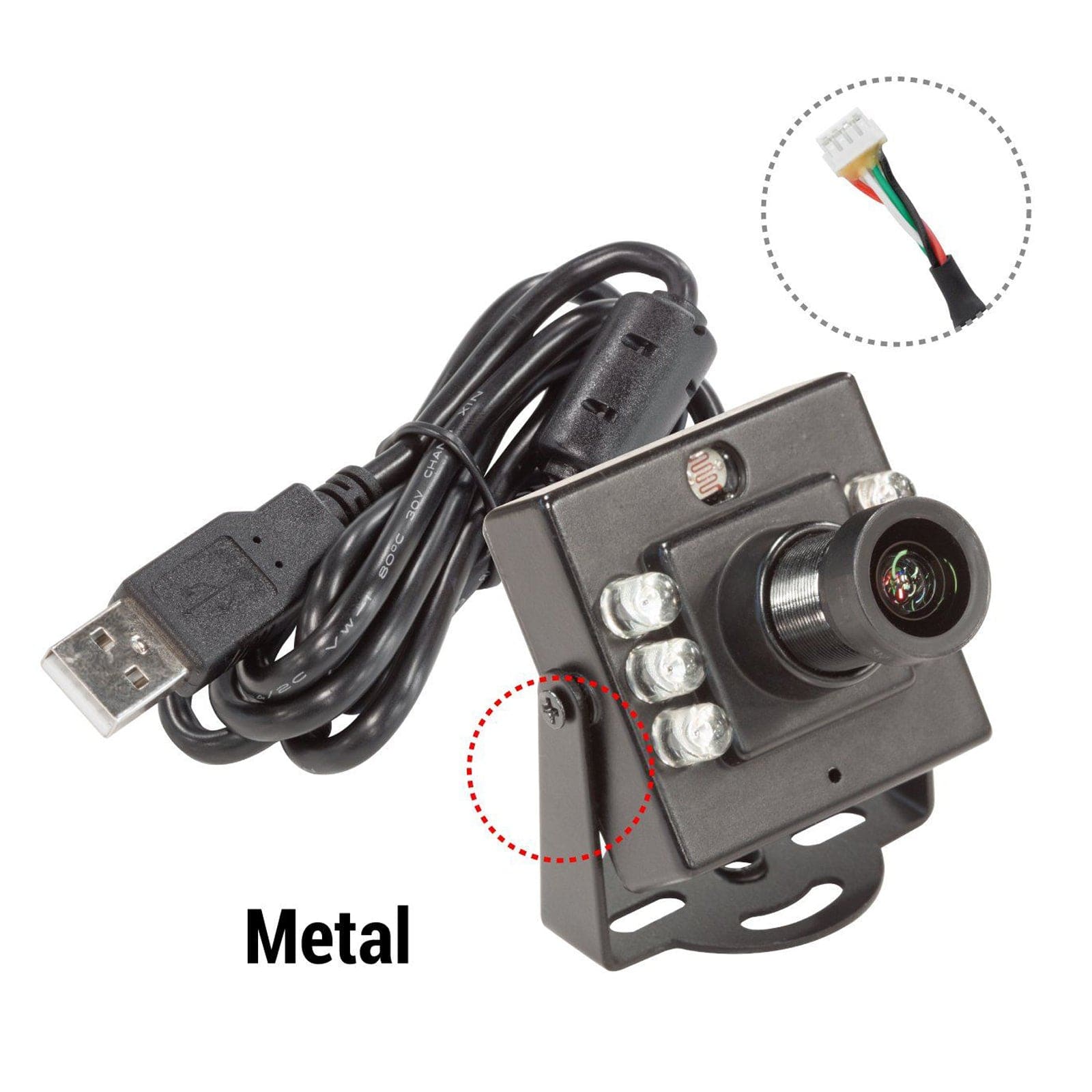Arducam 2MP IMX462 Day/IR Night Vision USB UVC Camera with Metal Case by Arducam - The Pi Hut