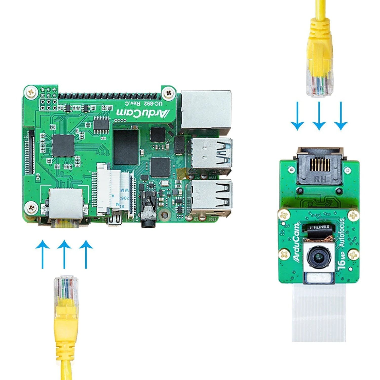 Arducam LAN Cable Extension Kit for Raspberry Pi Camera by Arducam - The Pi Hut