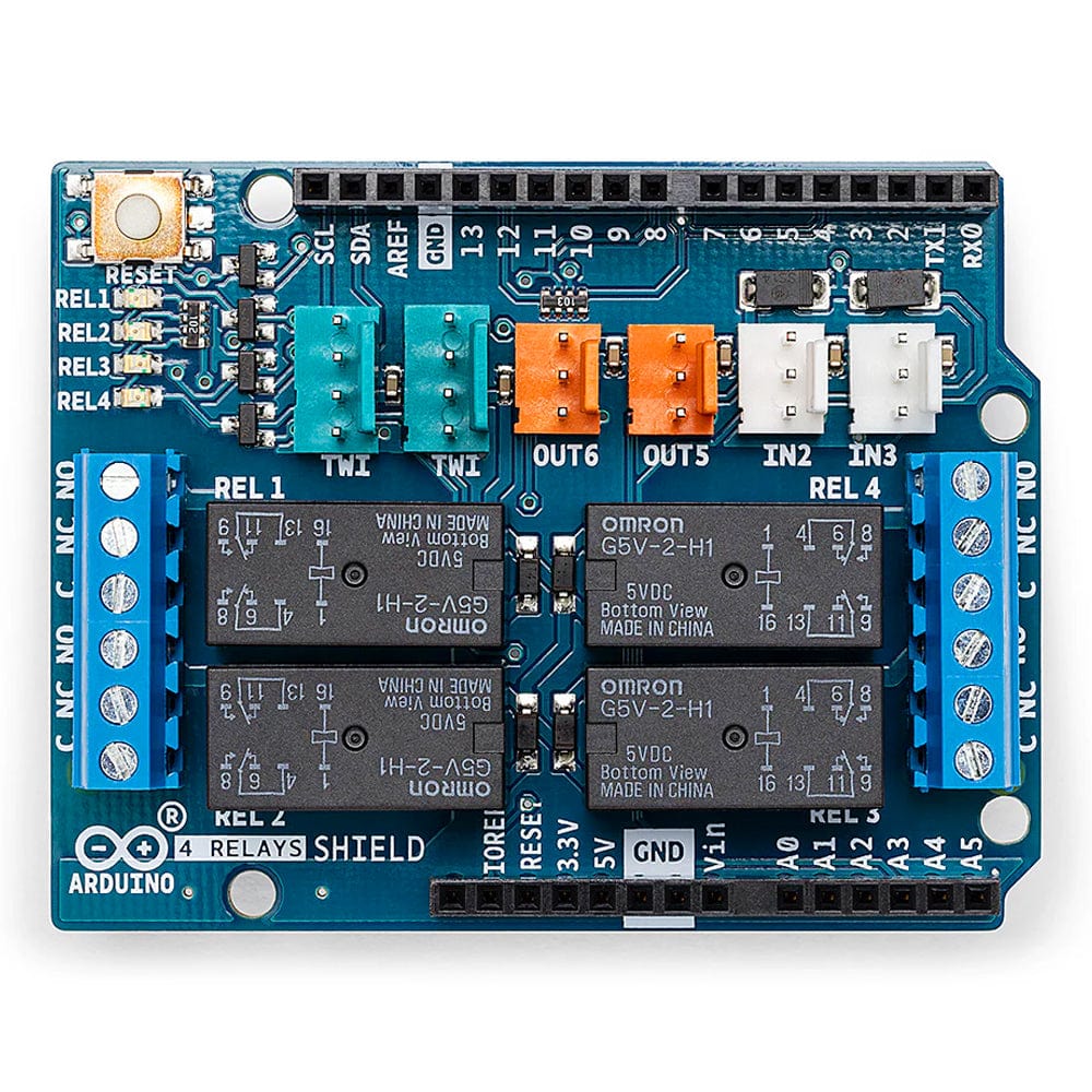 Arduino 4 Relays Shield by Arduino - The Pi Hut