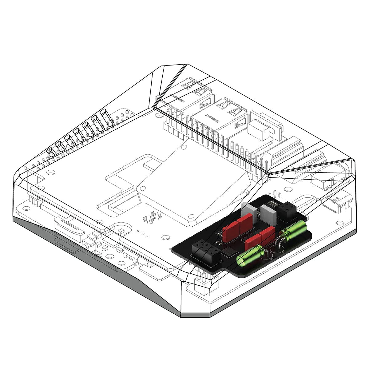 Argon BLSTR DAC with Ground Loop Isolator for Argon One V3 by Argon40 - The Pi Hut