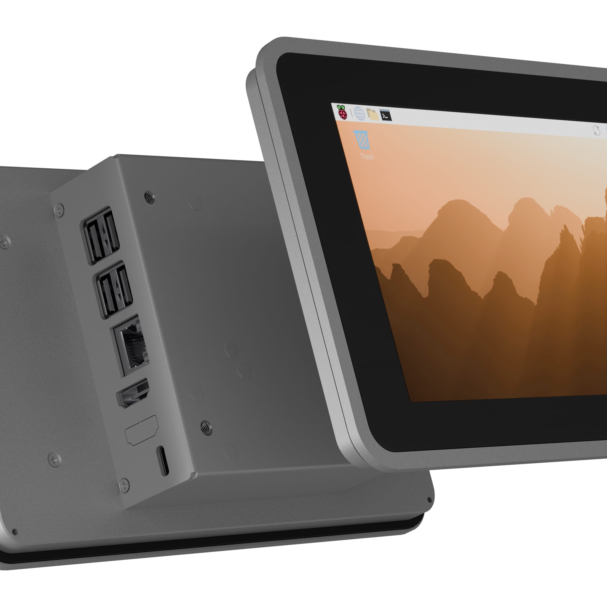 Argon Industria HMI 7C - Enclosure for 7" Touch Display 2 by Argon40 - The Pi Hut