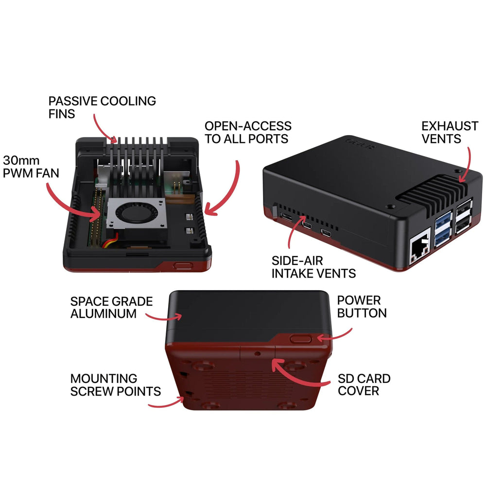 Argon NEO 5 Case for Raspberry Pi 5 by Argon40 - The Pi Hut