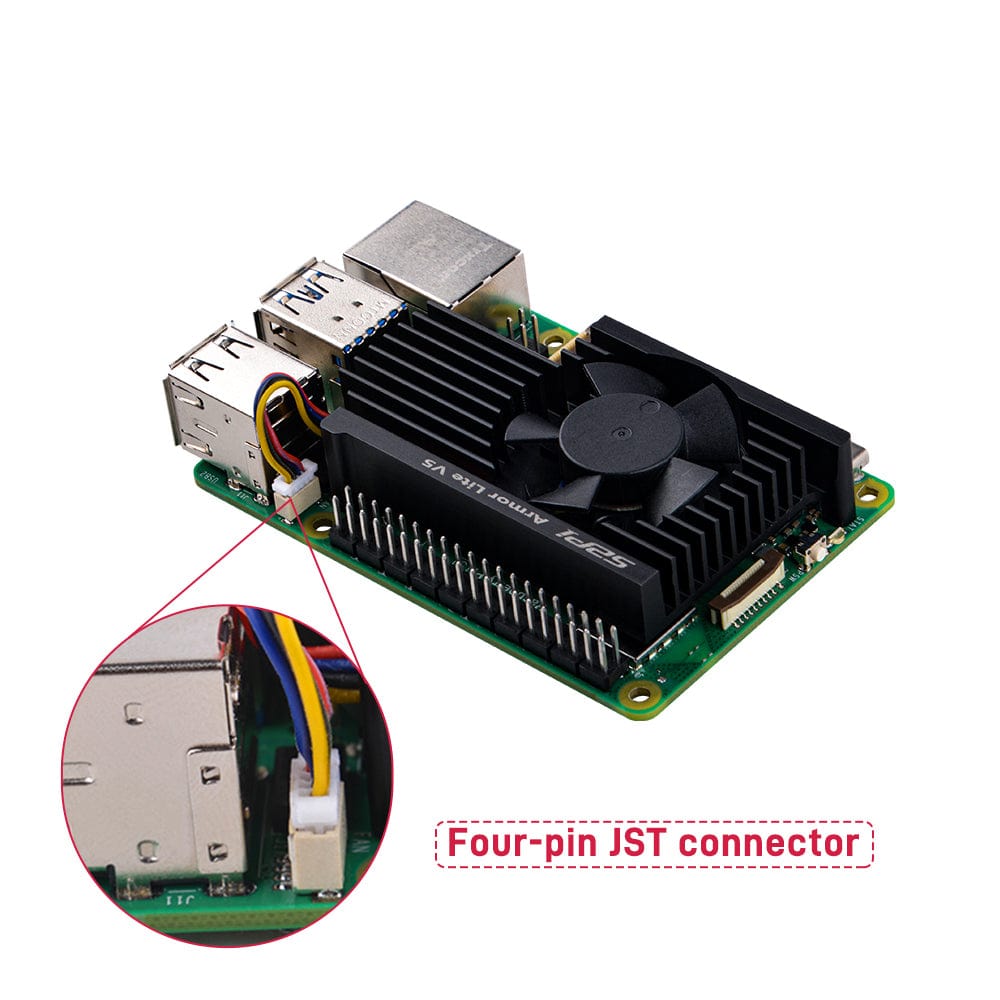 Armour Lite V5 Heatsink for Raspberry Pi 5 by 52Pi - The Pi Hut