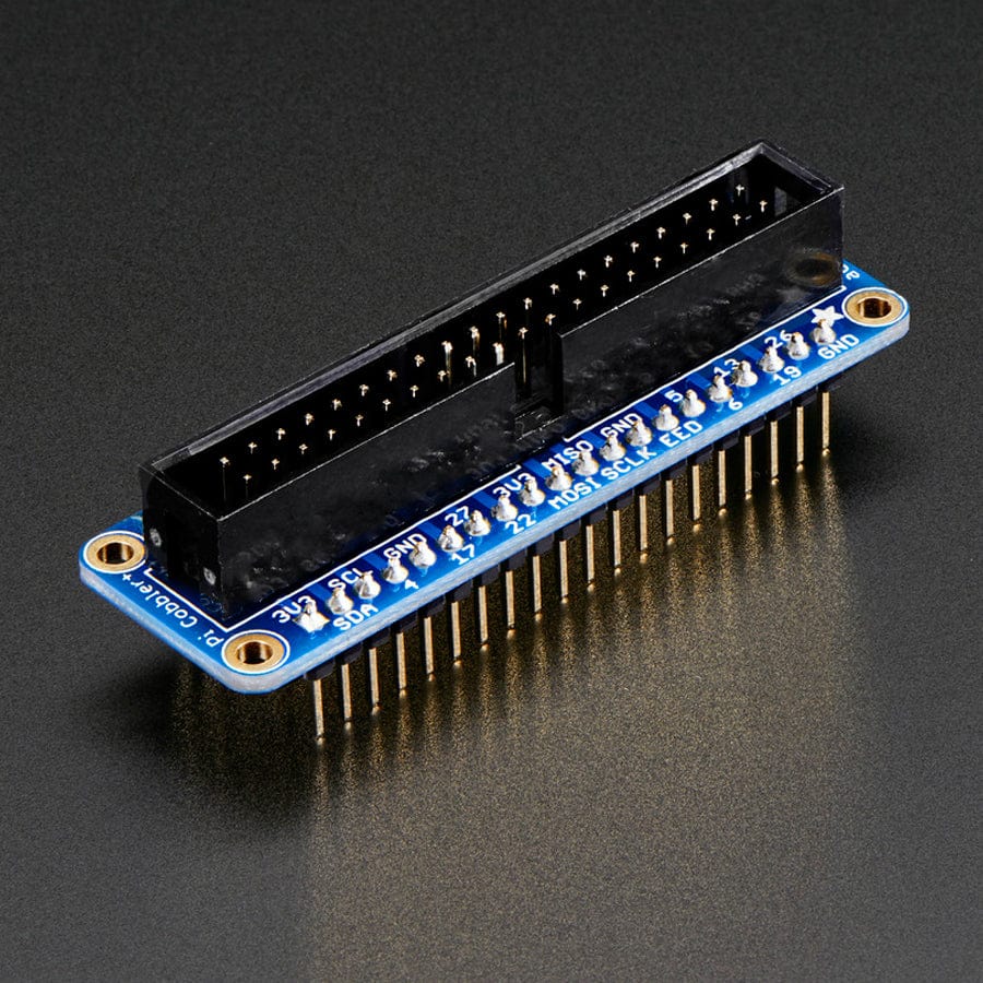 Assembled Pi Cobbler Plus - Breakout Cable (for Pi B+/A+/Pi 2/Pi 3/Pi 4/Pi 5) by Adafruit - The Pi Hut