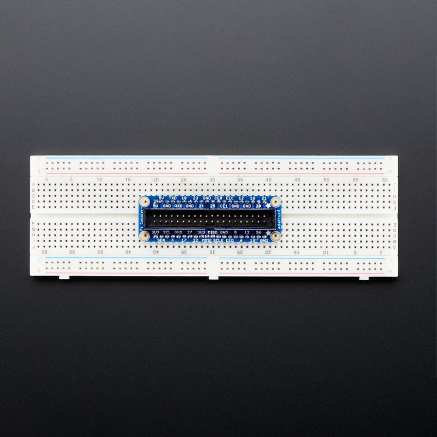 Assembled Pi Cobbler Plus - Breakout Cable (for Pi B+/A+/Pi 2/Pi 3/Pi 4/Pi 5) by Adafruit - The Pi Hut