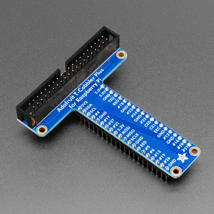 Assembled Pi T-Cobbler Plus - GPIO Breakout (Pi A+, B+, Pi 2/3/4/5, Zero) by Adafruit - The Pi Hut