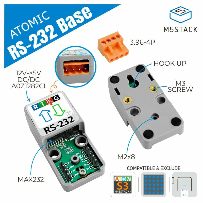 ATOMIC RS232 Base without Atom lite - The Pi Hut