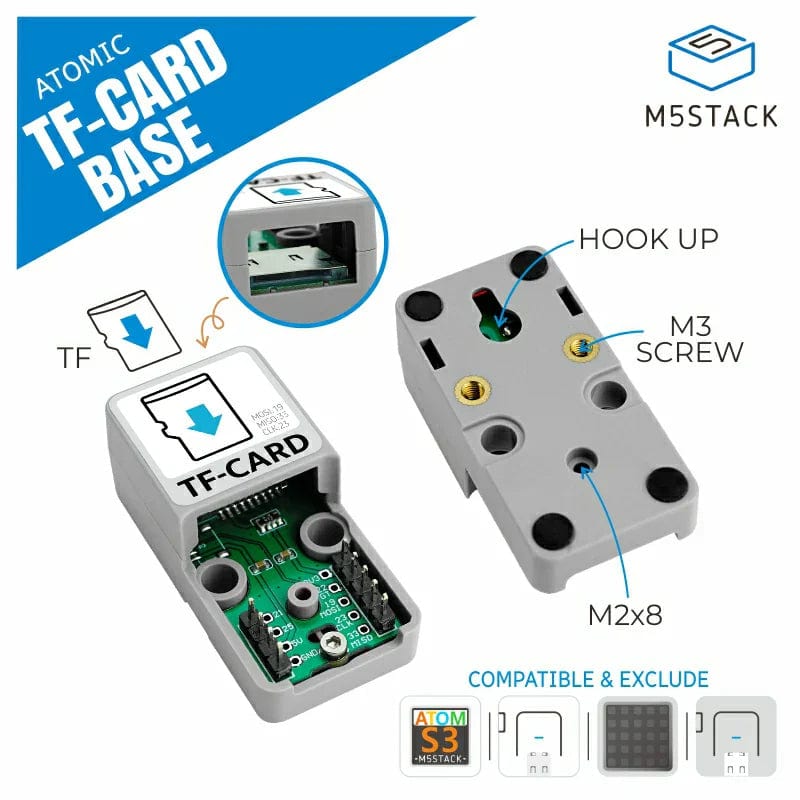 ATOMIC TF-Card Reader by M5Stack - The Pi Hut