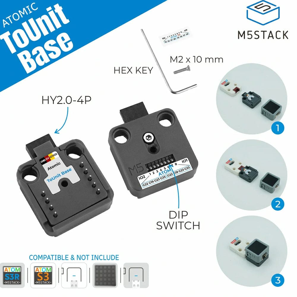 Atomic ToUnit Base by M5Stack - The Pi Hut