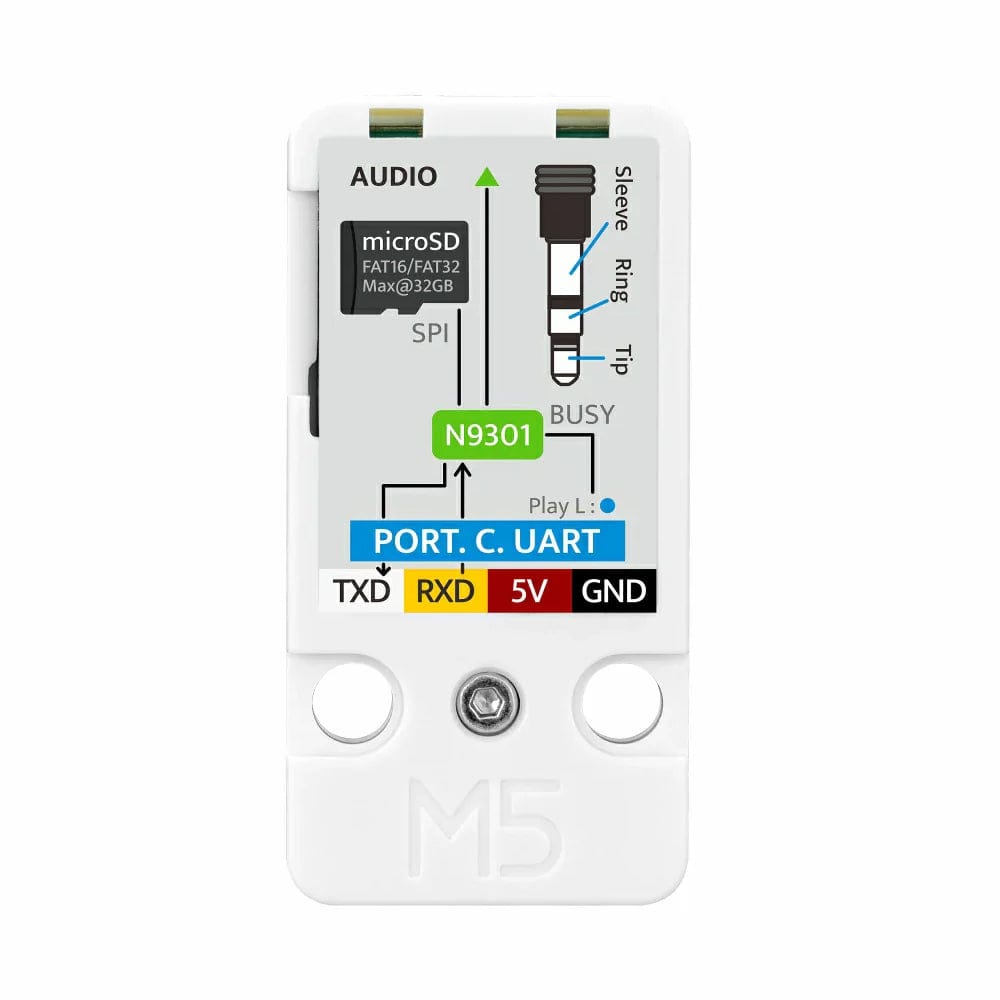 Audio Player Unit (N9301) by M5Stack - The Pi Hut