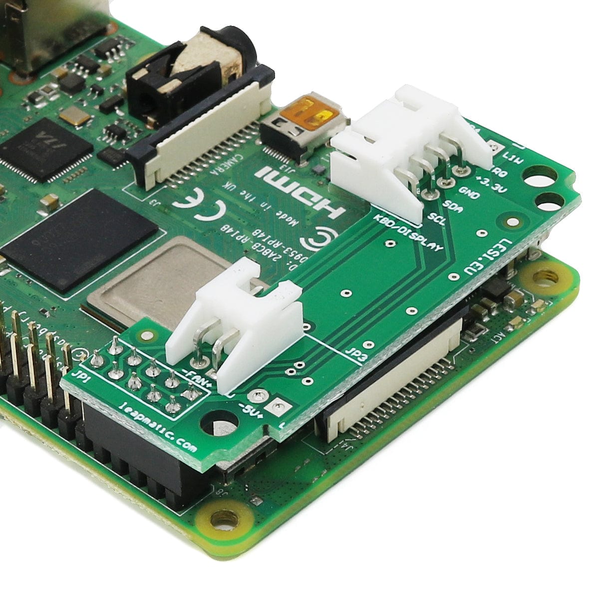 Auto-Fan Control & Crypto Module for Raspberry Pi (with I2C + 3.3V pins) by LeapMatic - The Pi Hut