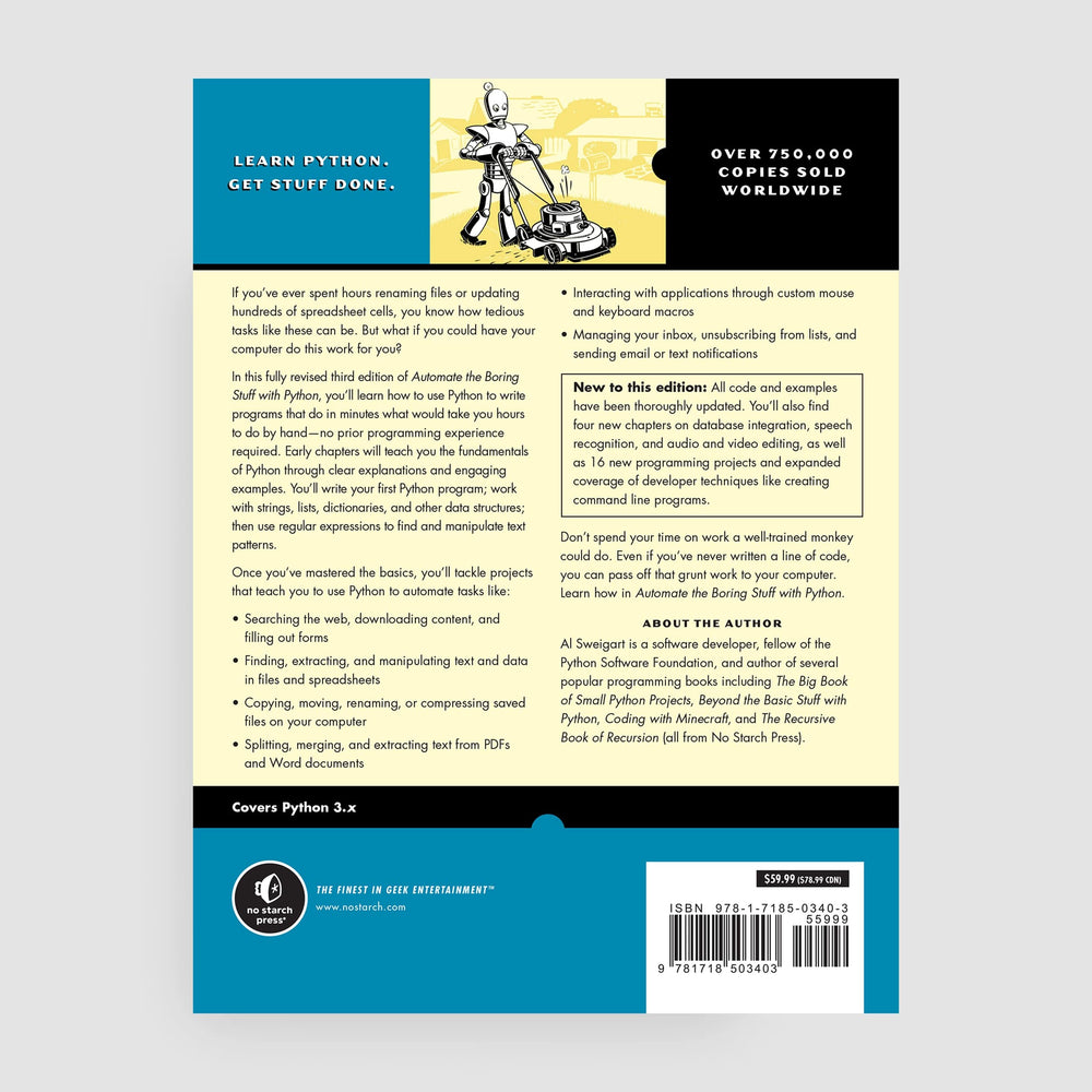 Automate the Boring Stuff with Python, 3rd Edition by No Starch Press - The Pi Hut