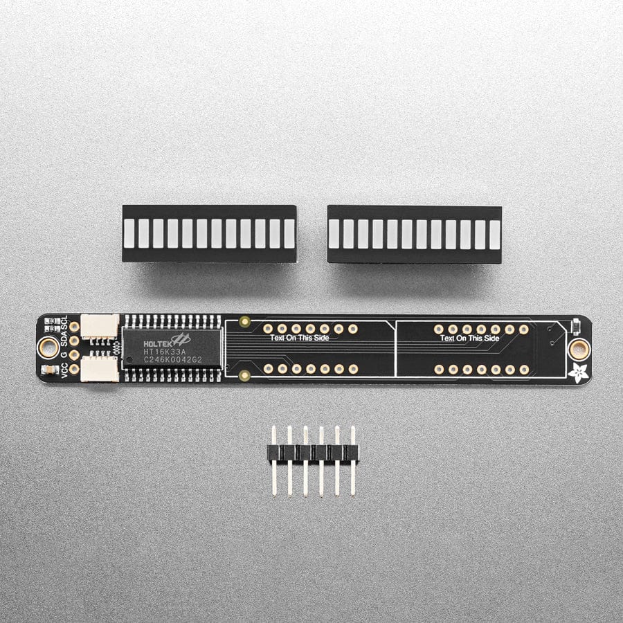 Bi-Color (Red/Green) 24-Bar Bargraph w/I2C Backpack Kit by Adafruit - The Pi Hut