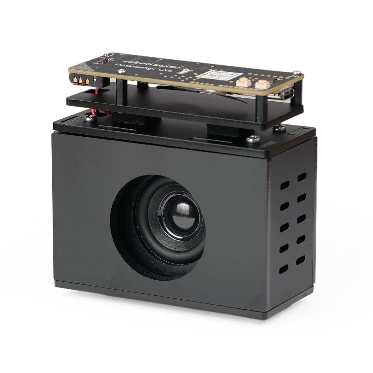 Black DIY Case for ReSpeaker Lite by Seeed - The Pi Hut