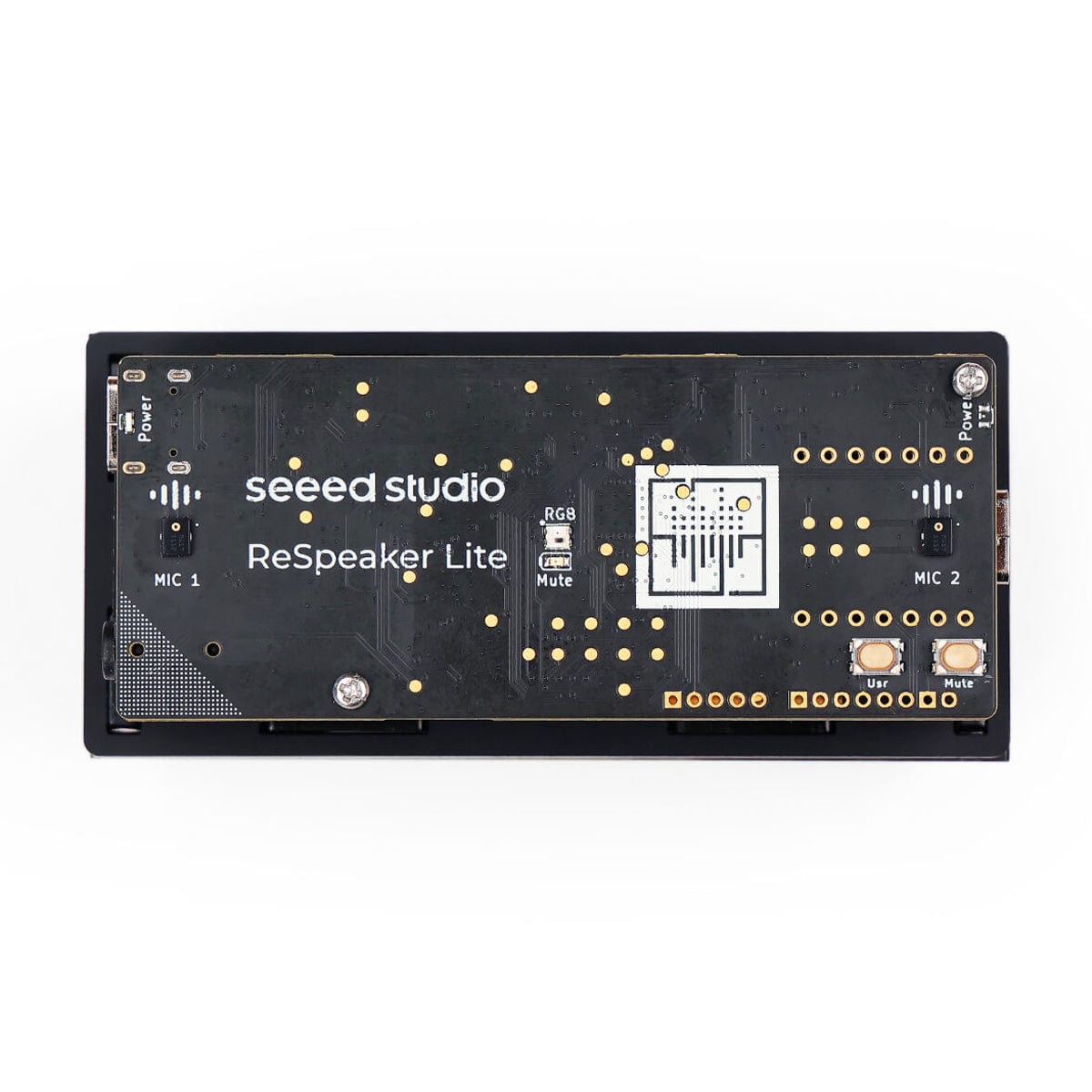 Black DIY Case for ReSpeaker Lite by Seeed - The Pi Hut