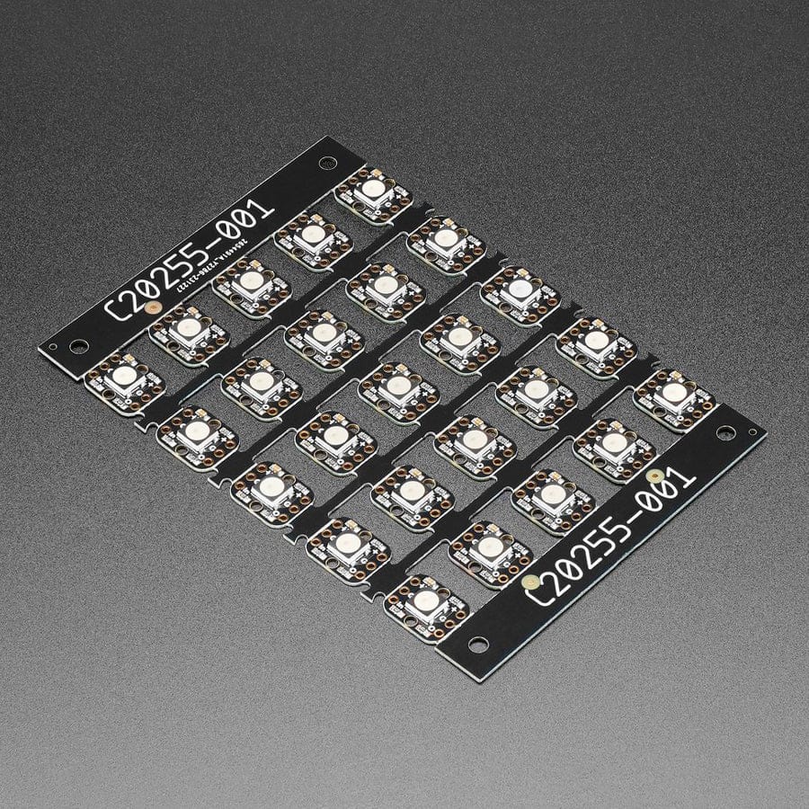 Breadboard-friendly RGB Smart NeoPixel - Sheet of 25 by Adafruit - The Pi Hut