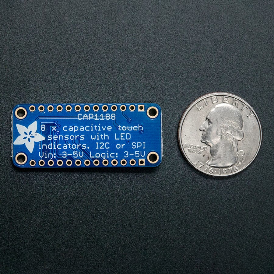 CAP1188 - 8-Key Capacitive Touch Sensor Breakout - I2C or SPI by Adafruit - The Pi Hut