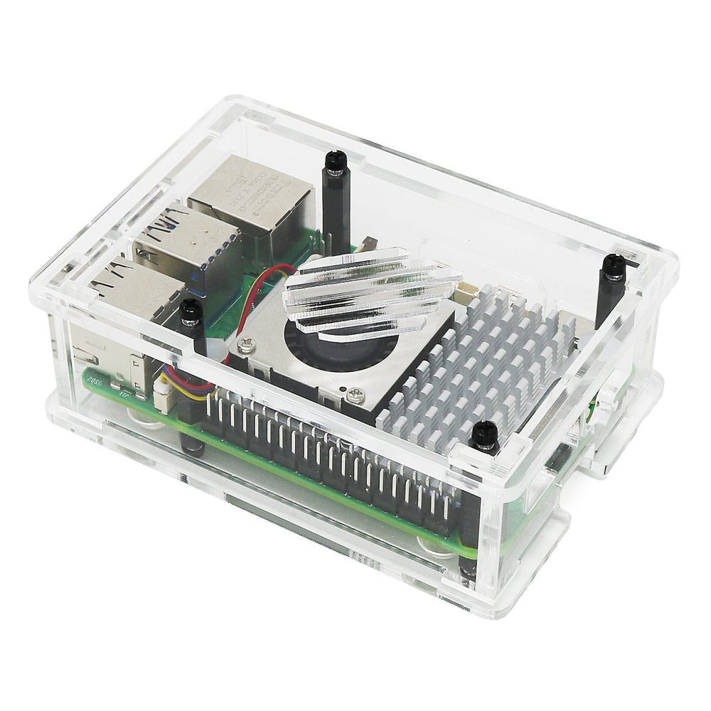 Case for Raspberry Pi 5 and Active Cooler by The Pi Hut - The Pi Hut