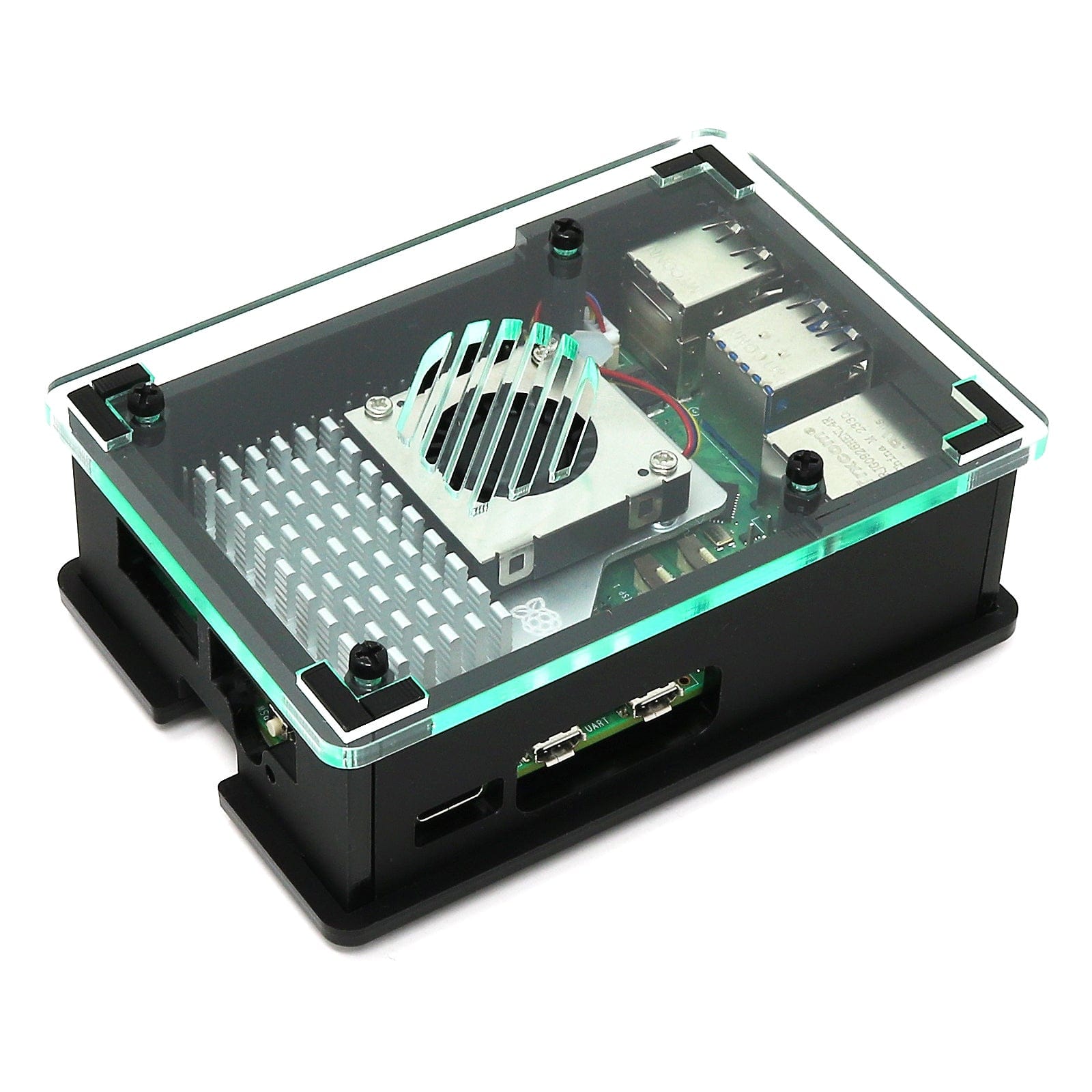 Case for Raspberry Pi 5 and Active Cooler by The Pi Hut - The Pi Hut