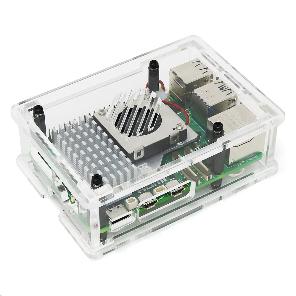 Case for Raspberry Pi 5 and Active Cooler by The Pi Hut - The Pi Hut