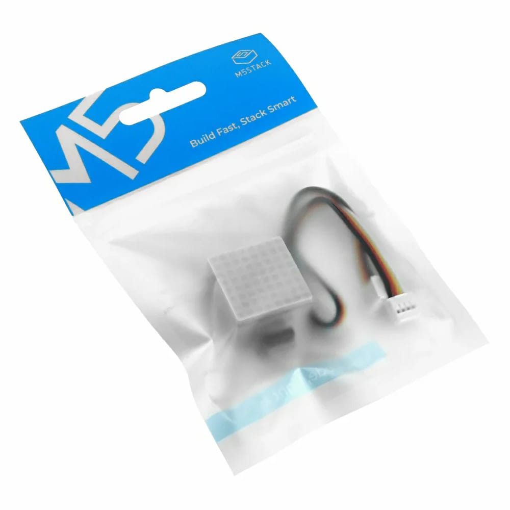 Chain Mono Matrix with 8x8 LEDs - White by M5Stack - The Pi Hut