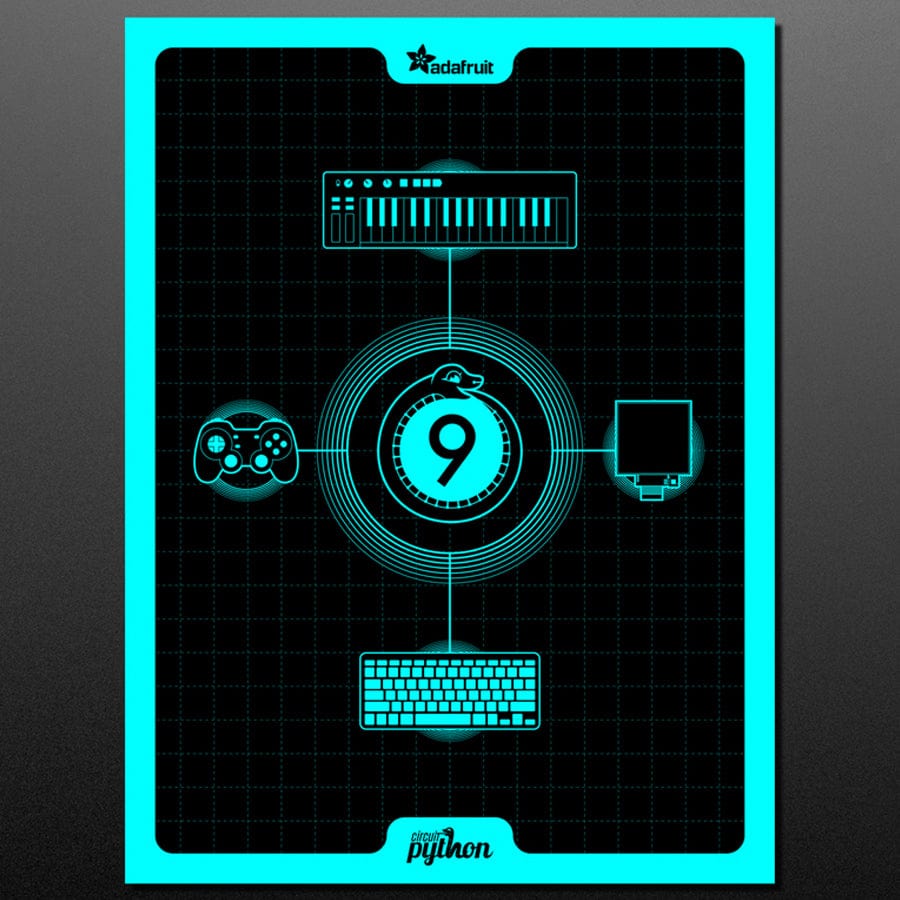 CircuitPython 9 Poster by Adafruit - The Pi Hut