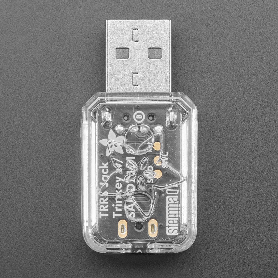 Clear Snap-on Enclosure for Adafruit TRRS Trinkey by Adafruit - The Pi Hut