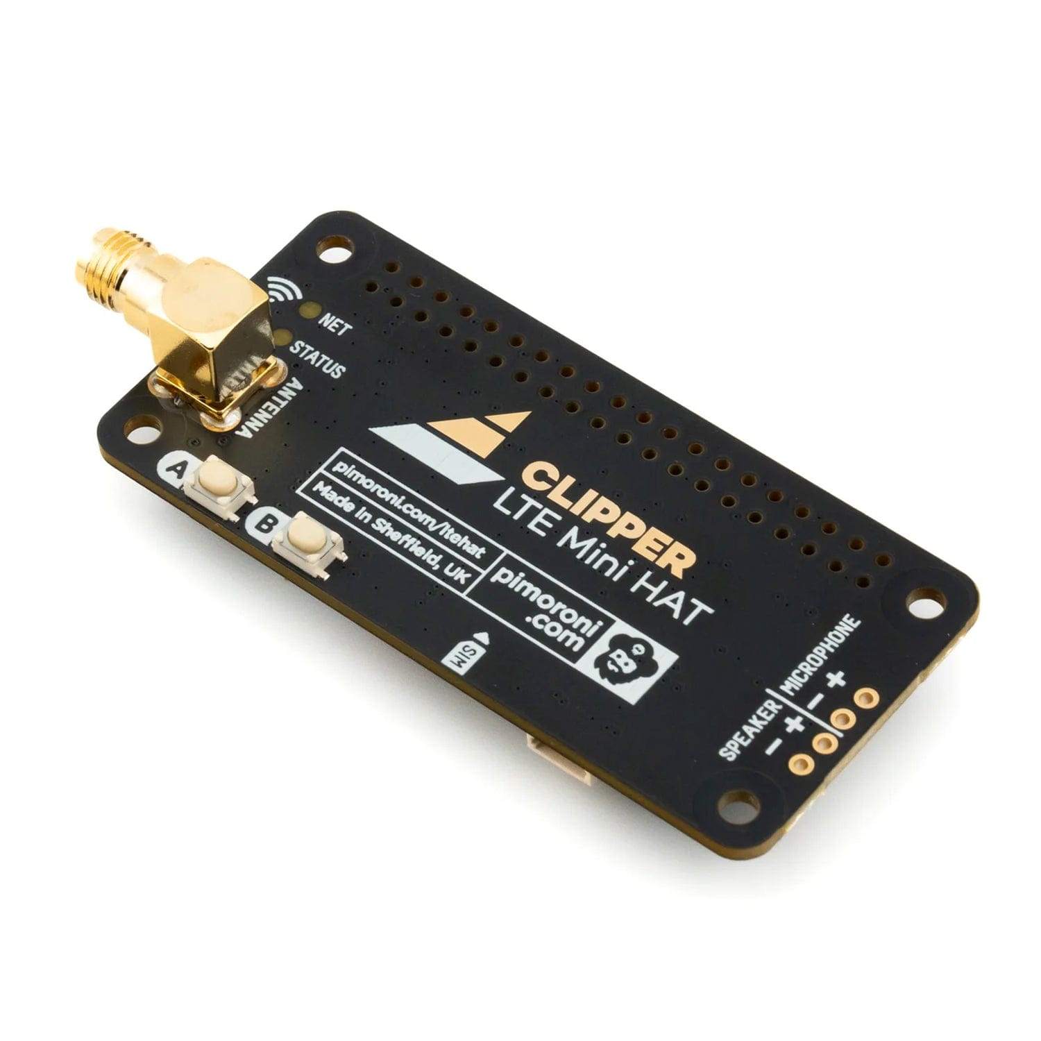 Clipper HAT Mini (LTE 4G for Raspberry Pi) by Pimoroni - The Pi Hut