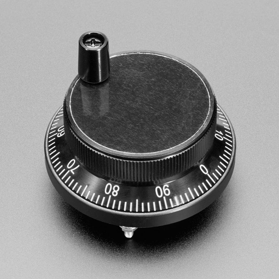 CNC Rotary Encoder - 100 Pulses per Rotation - 60mm Black - The Pi Hut