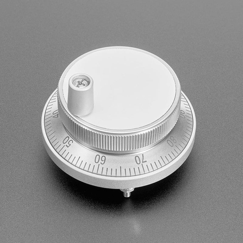 CNC Rotary Encoder - 100 Pulses per Rotation - 60mm Silver - The Pi Hut