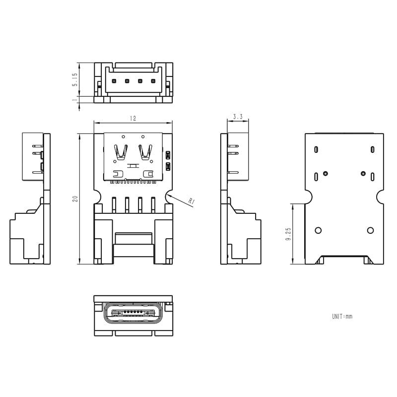 Grove to USB-C Connector (5 Pack) - The Pi Hut