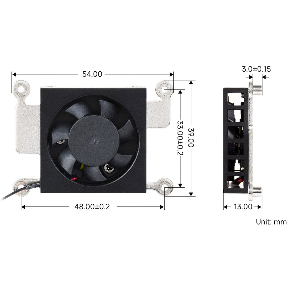 Cooling Fan for Raspberry Pi Compute Module 5 by Waveshare - The Pi Hut
