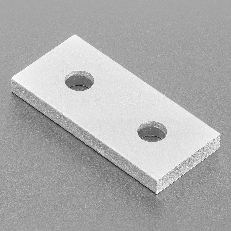 Coupling Plate - 2 Holes - 20x20 Aluminium Extrusion by Adafruit - The Pi Hut