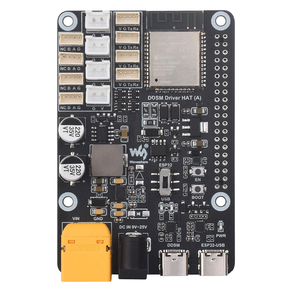 DDSM Hub Motor Driver Board for DDSM115 and DDSM210 by Waveshare - The Pi Hut