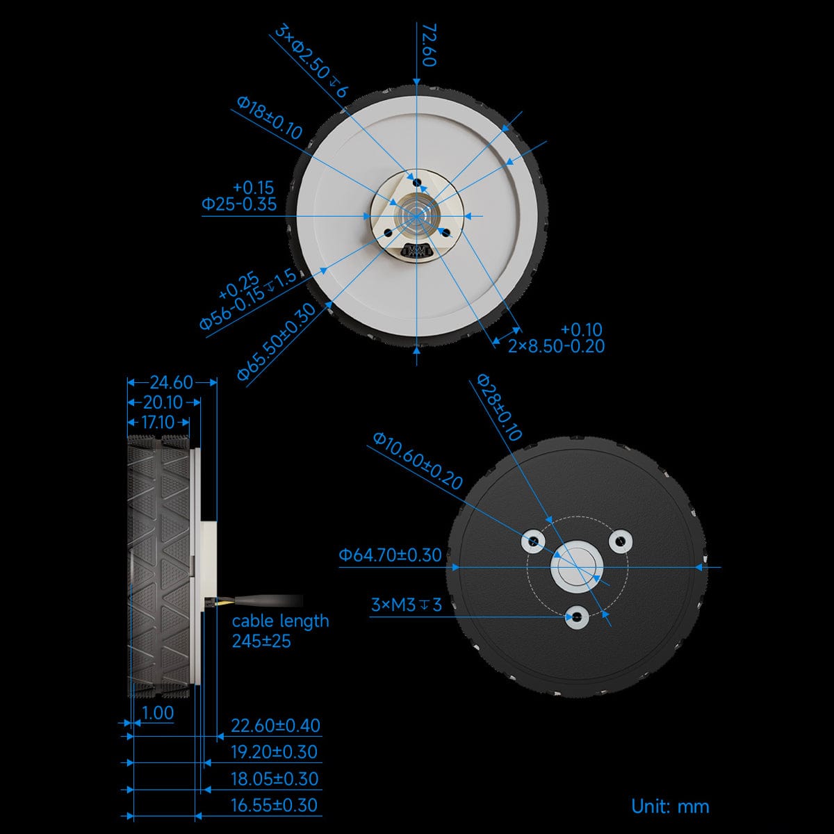 DDSM210 Direct Drive Servo Motor by Waveshare - The Pi Hut