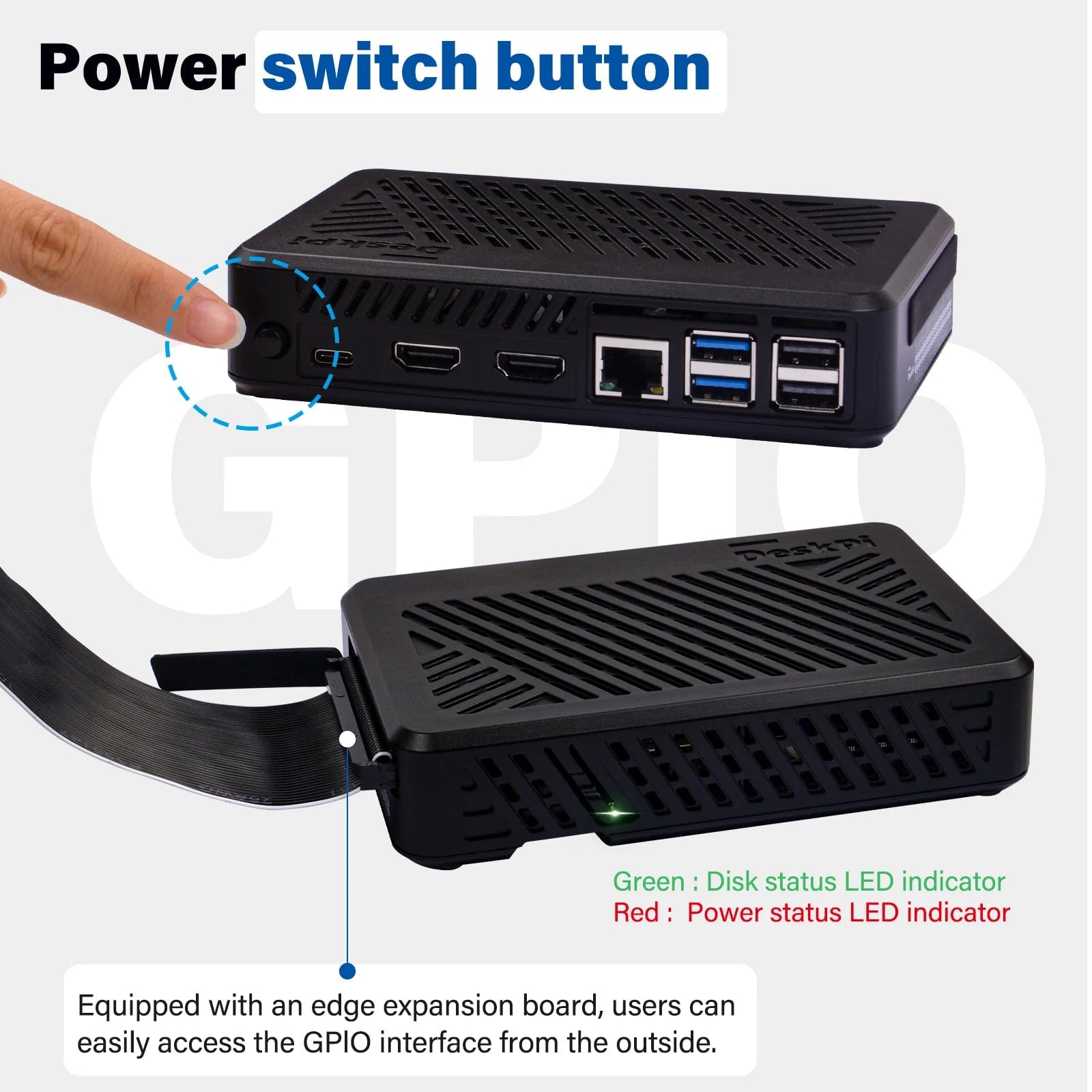 DeskPi Lite for Raspberry Pi 5 by DeskPi - The Pi Hut