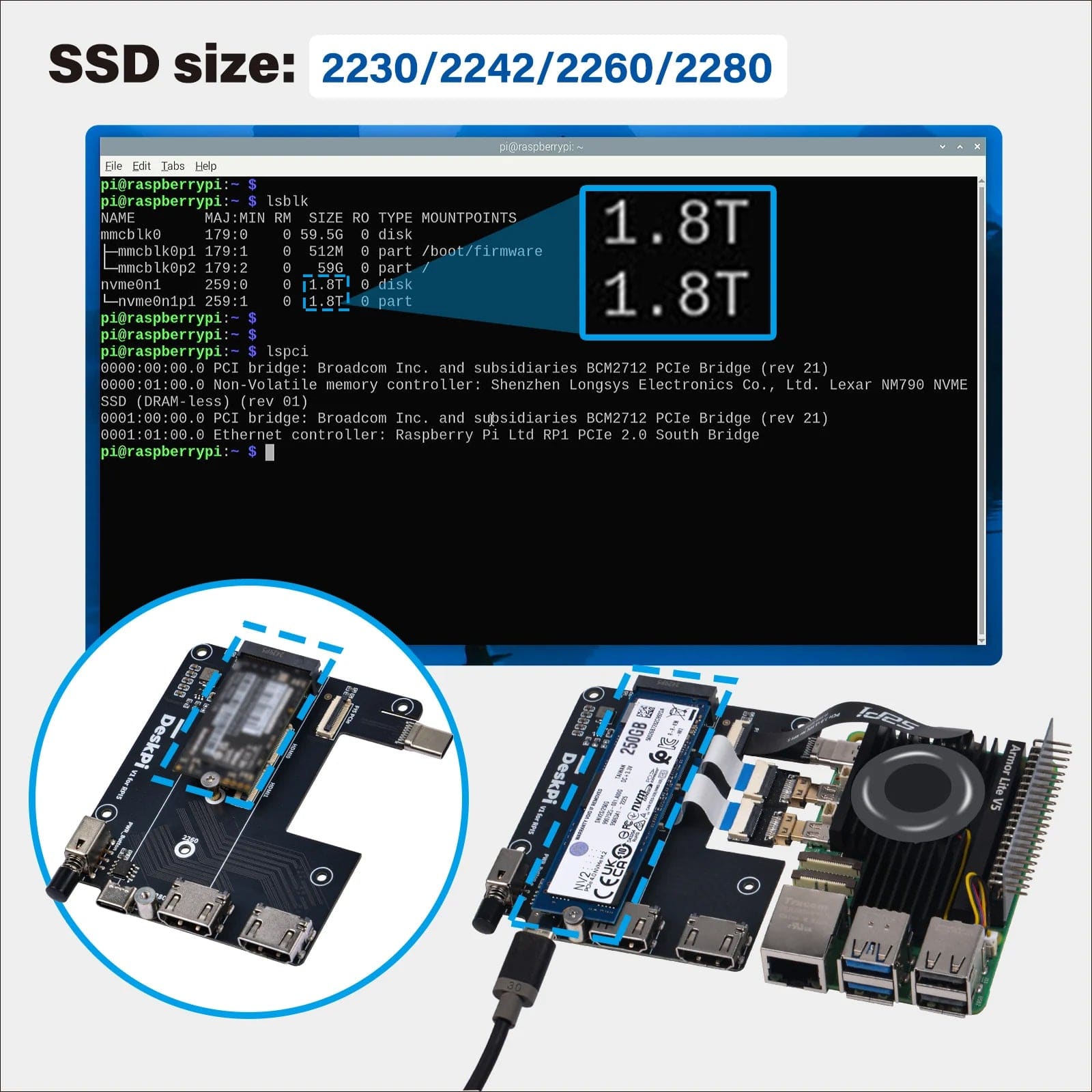 DeskPi Lite for Raspberry Pi 5 by DeskPi - The Pi Hut