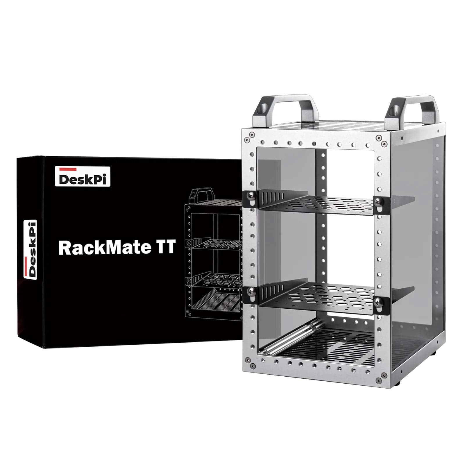 DeskPi RackMate TT - 7-10" 0.5-1U Micro Server Rack by DeskPi - The Pi Hut