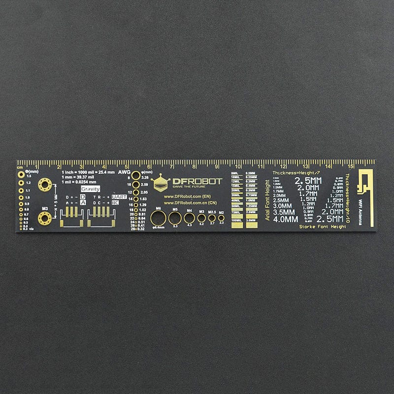 DFRobot PCB Engineering Ruler - Mini (6.3") by DFRobot - The Pi Hut