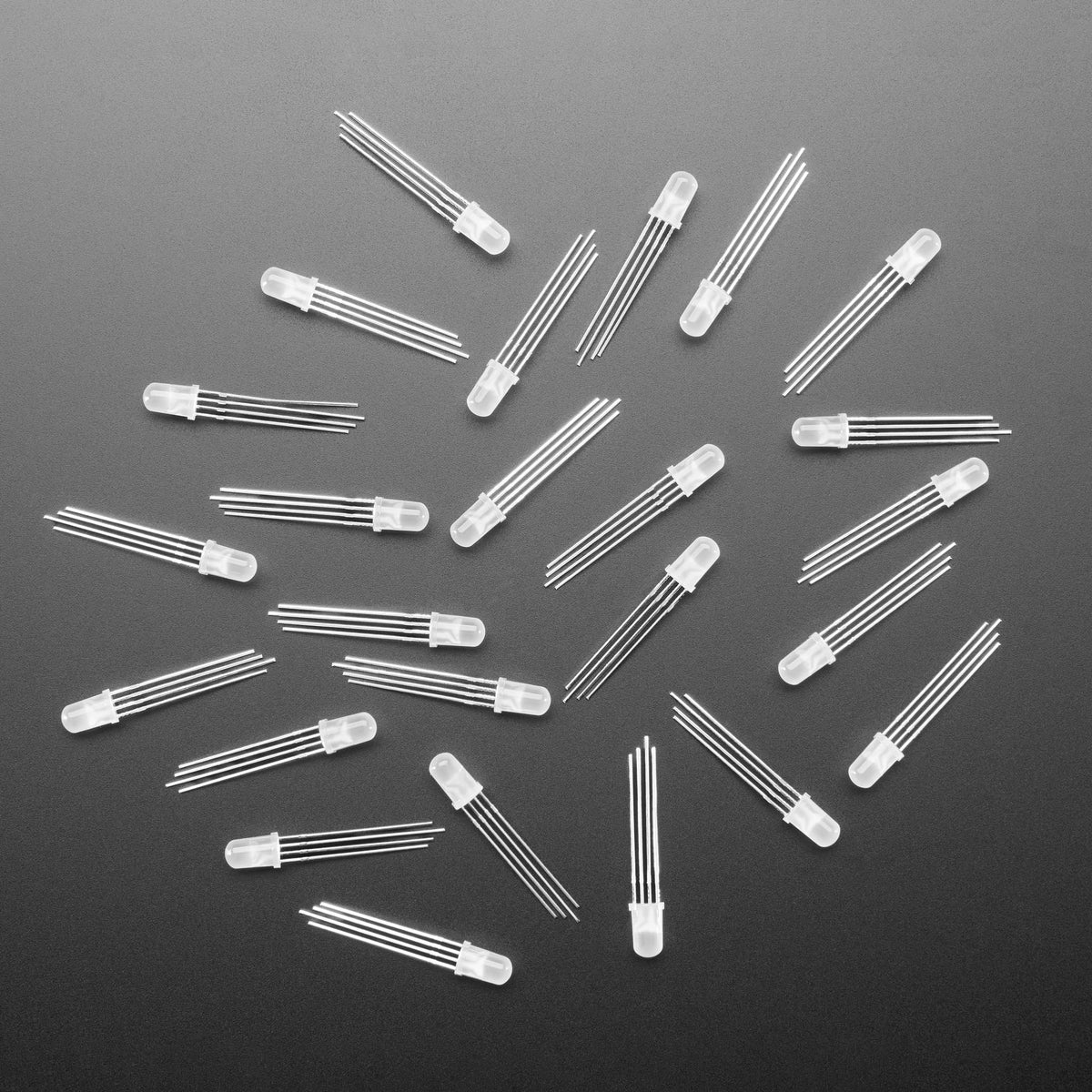 Diffused RGB 5mm LED (25 pack) by Adafruit - The Pi Hut