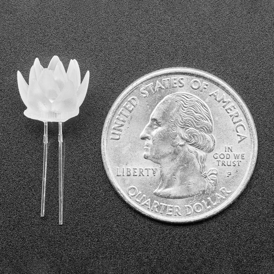 dLUX-dLITE Yellow Succulent Shape LEDs (5 Pack) by The Pi Hut - The Pi Hut