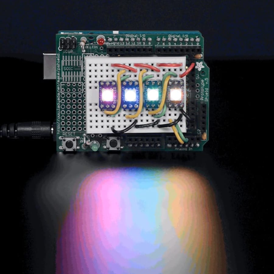 DotStar Addressable 5050 RGB LED w/ Integrated Driver - 10 Pack (SK9822) by Adafruit - The Pi Hut