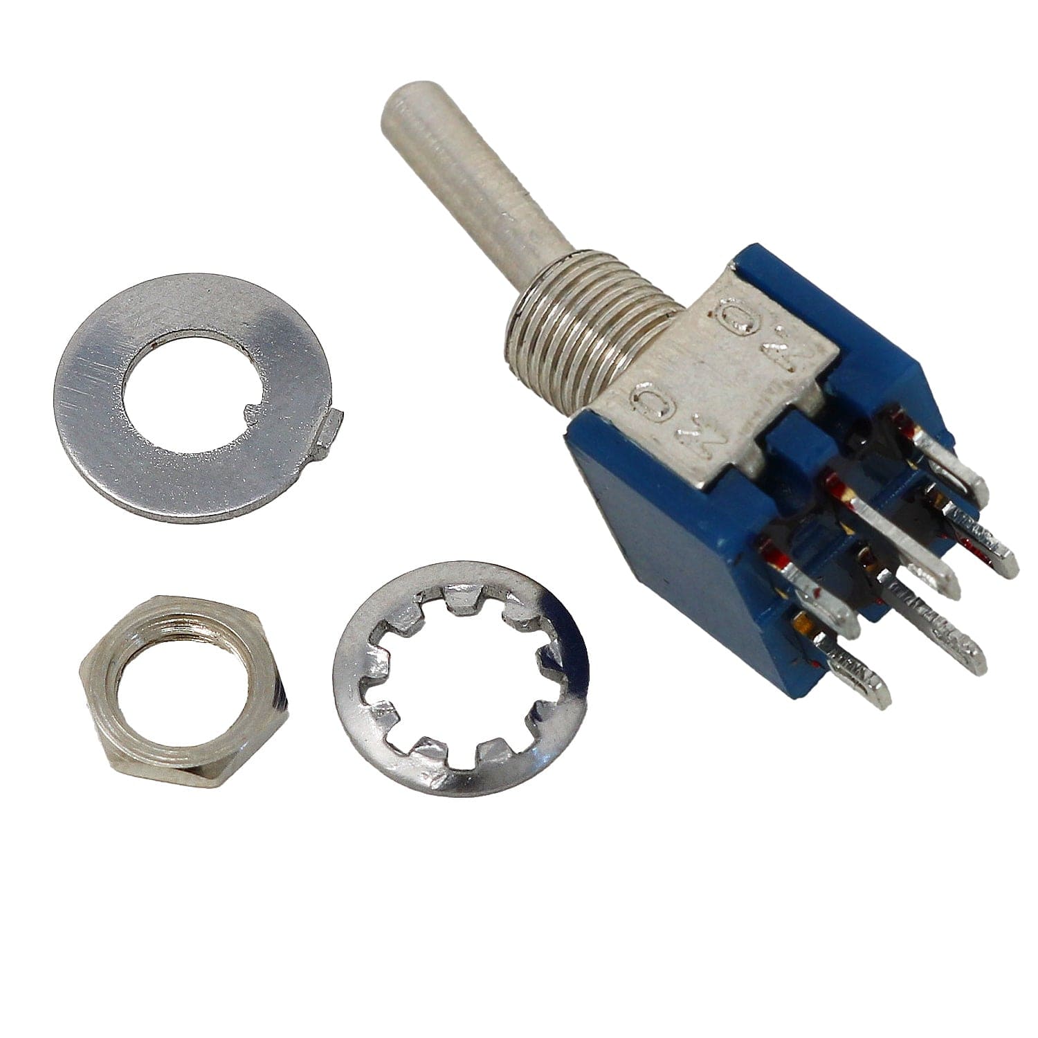 DPDT ON-ON Latching Sub-Miniature Toggle Switch by The Pi Hut - The Pi Hut