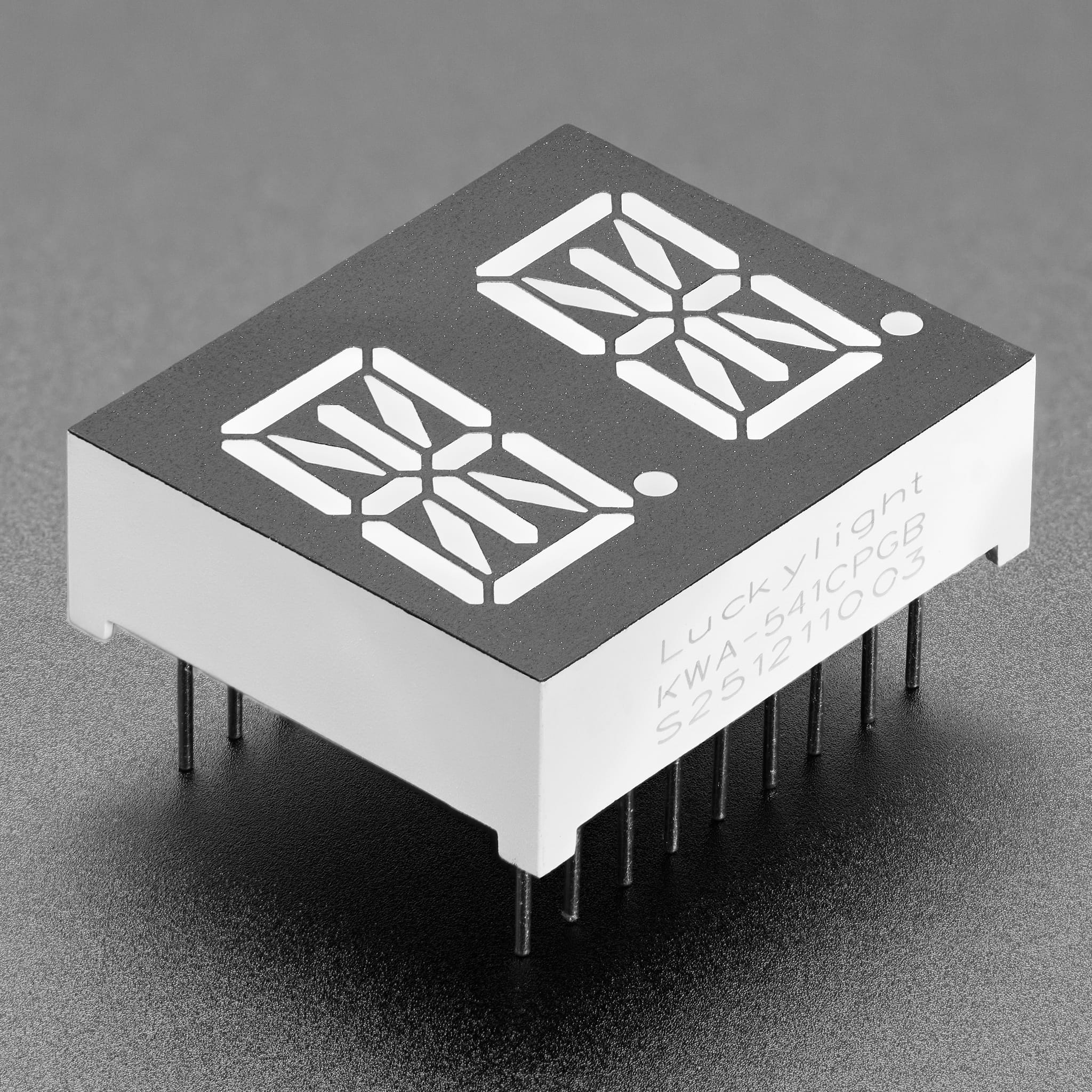 Dual Alphanumeric Display - Green 0.54" Digit Height - Pack of 2 by Adafruit - The Pi Hut
