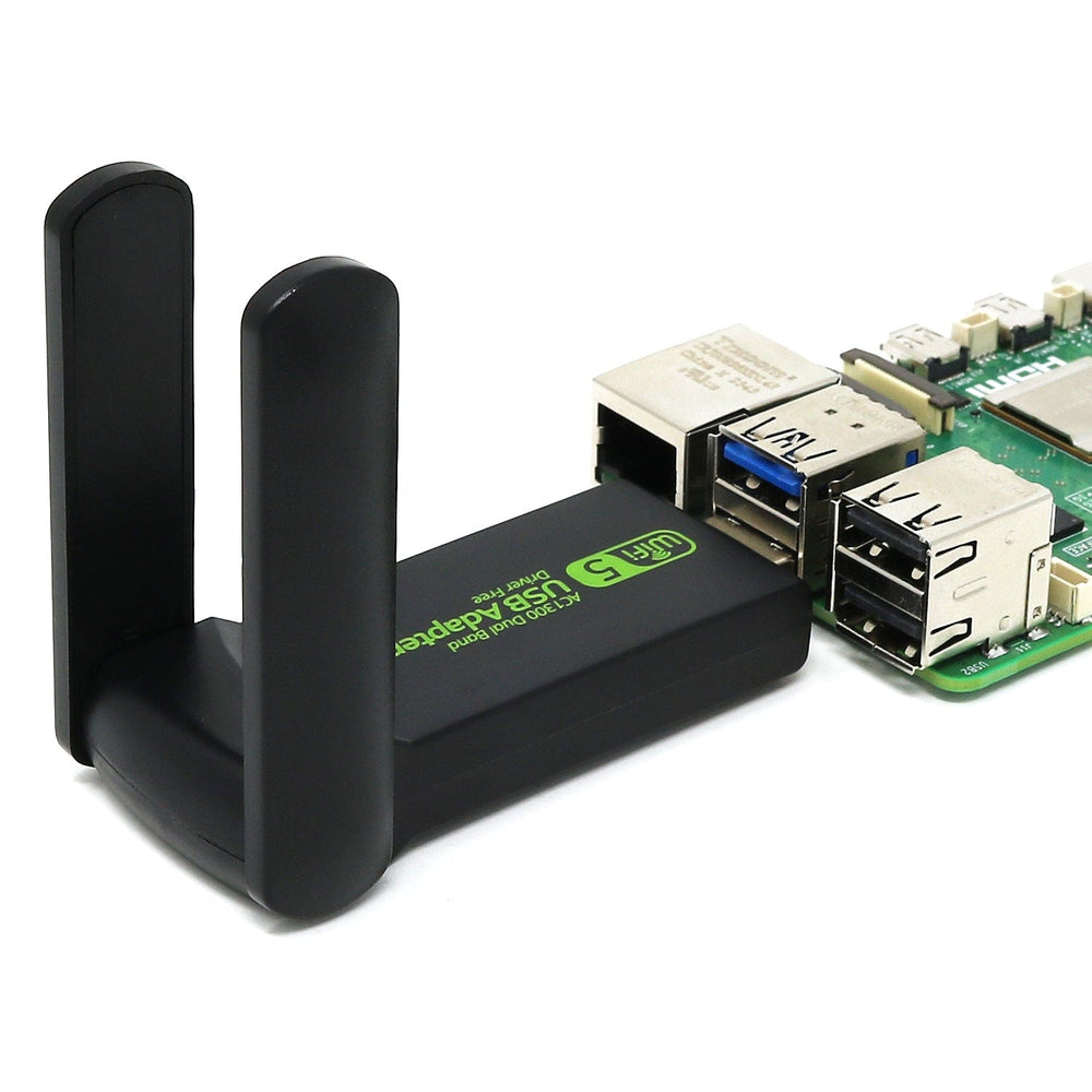 Dual-Band USB WiFi Adapter for Raspberry Pi (5GHz/2.4GHz MT7612U) by The Pi Hut - The Pi Hut